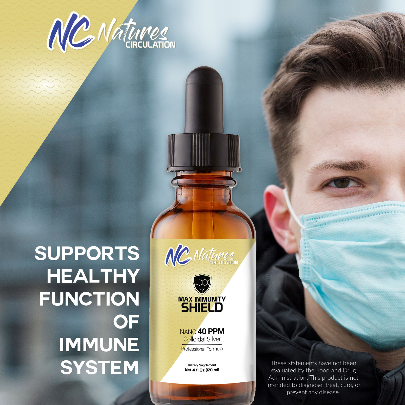 Max Immunity Shield Colloidal Silver Drops – Daily Immune Support Booster