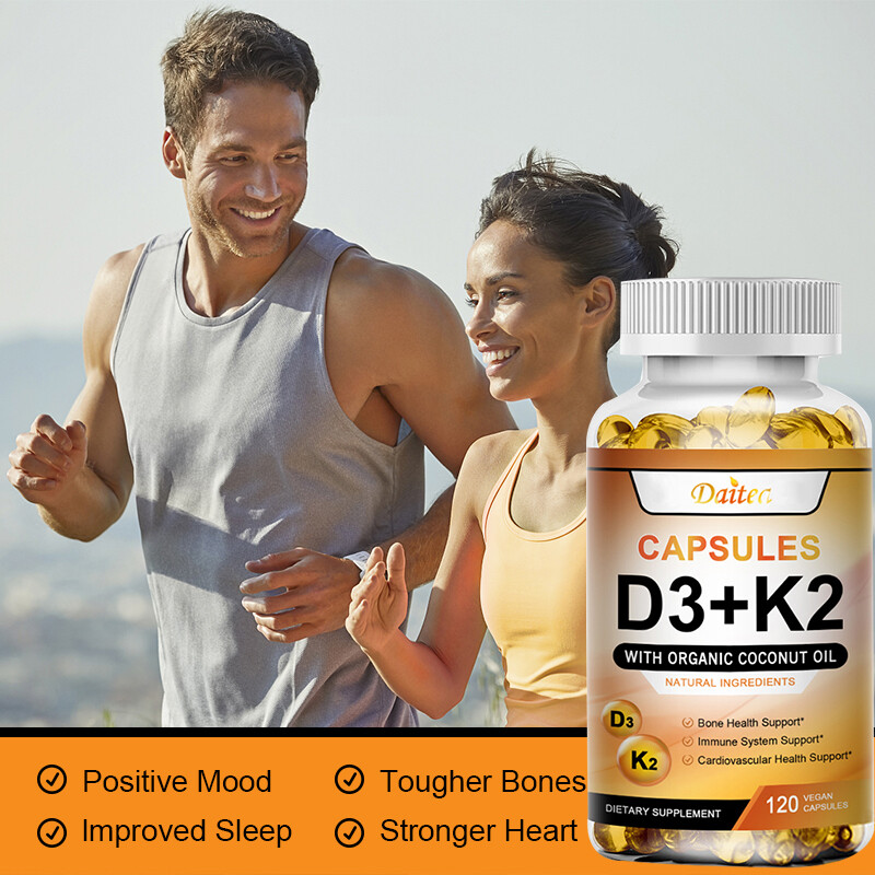 Liposomal Vitamin D3 5000 IU K2 200 mcg, Vit D and K Supplement