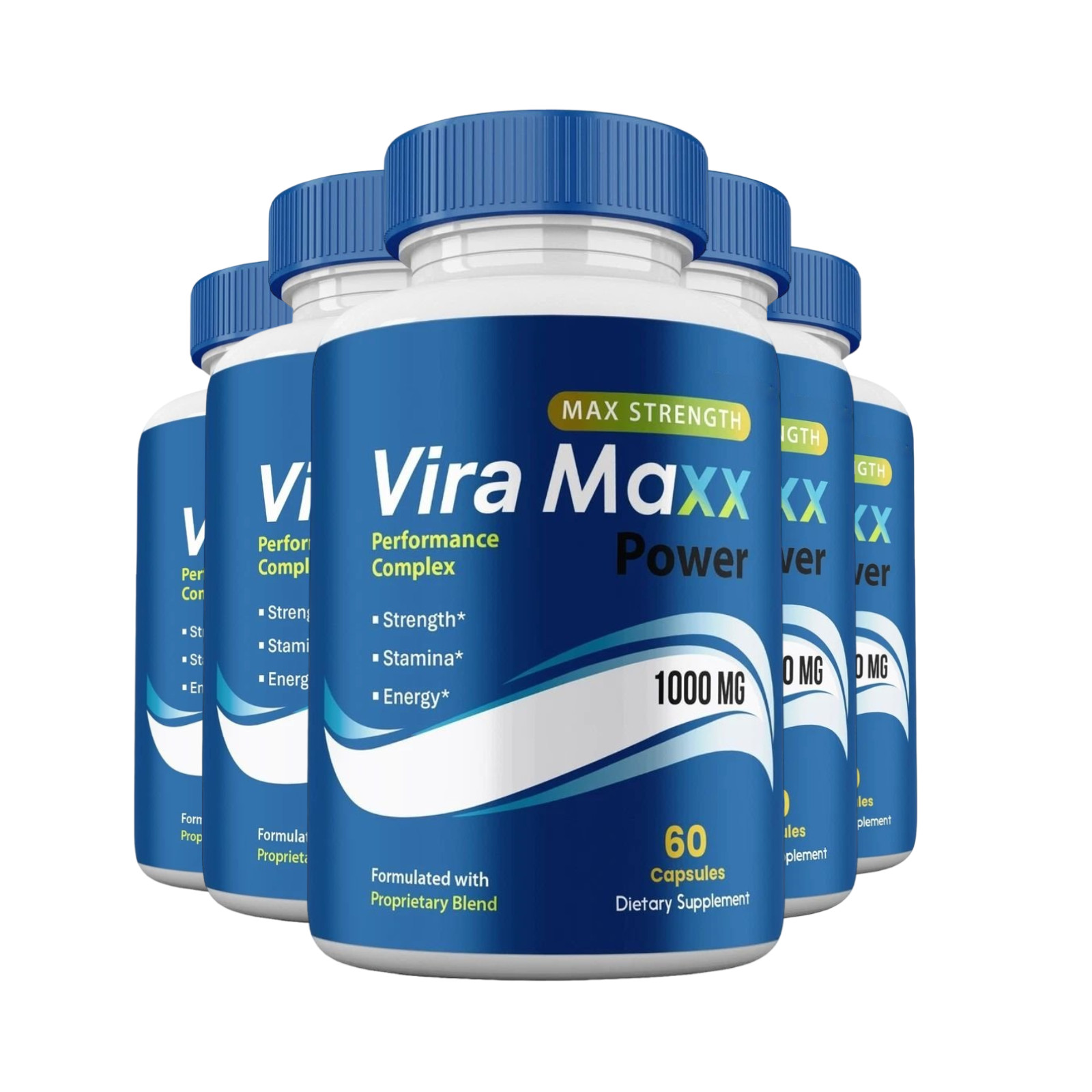 5-Pack ViraMaxx Power Capsules – Vira Maxx Male Natural Supplement – 300 Capsule