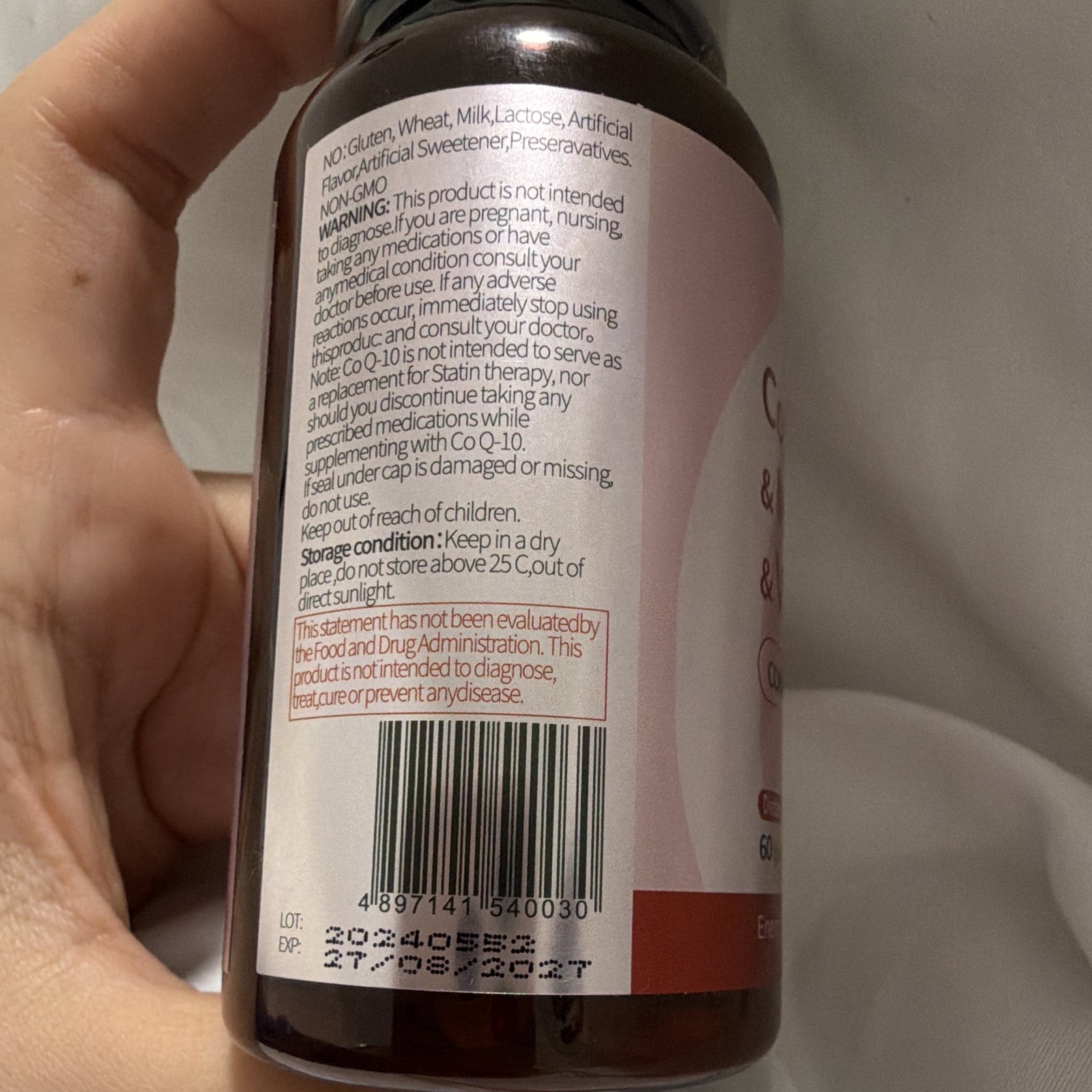 Josend CoQ10 Magnesium Vitamin C Zinc 120mg 60 Softgels Non-GMO Gluten-Free
