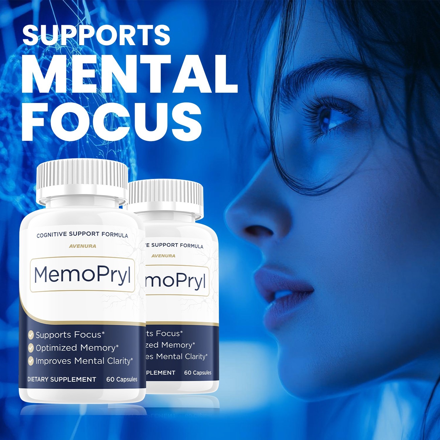 (3 Pack) MemoPryl Capsules – Advanced Formula Supplement Brain Health Support