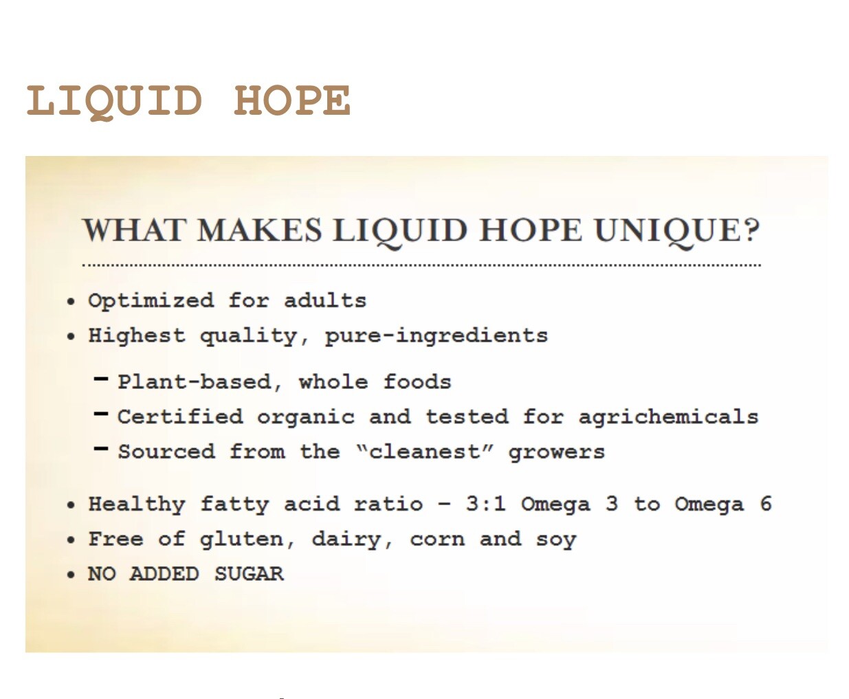 Liquid Hope Meal Replacement Original Organic Formula | Case of 24 | Exp 11/2027