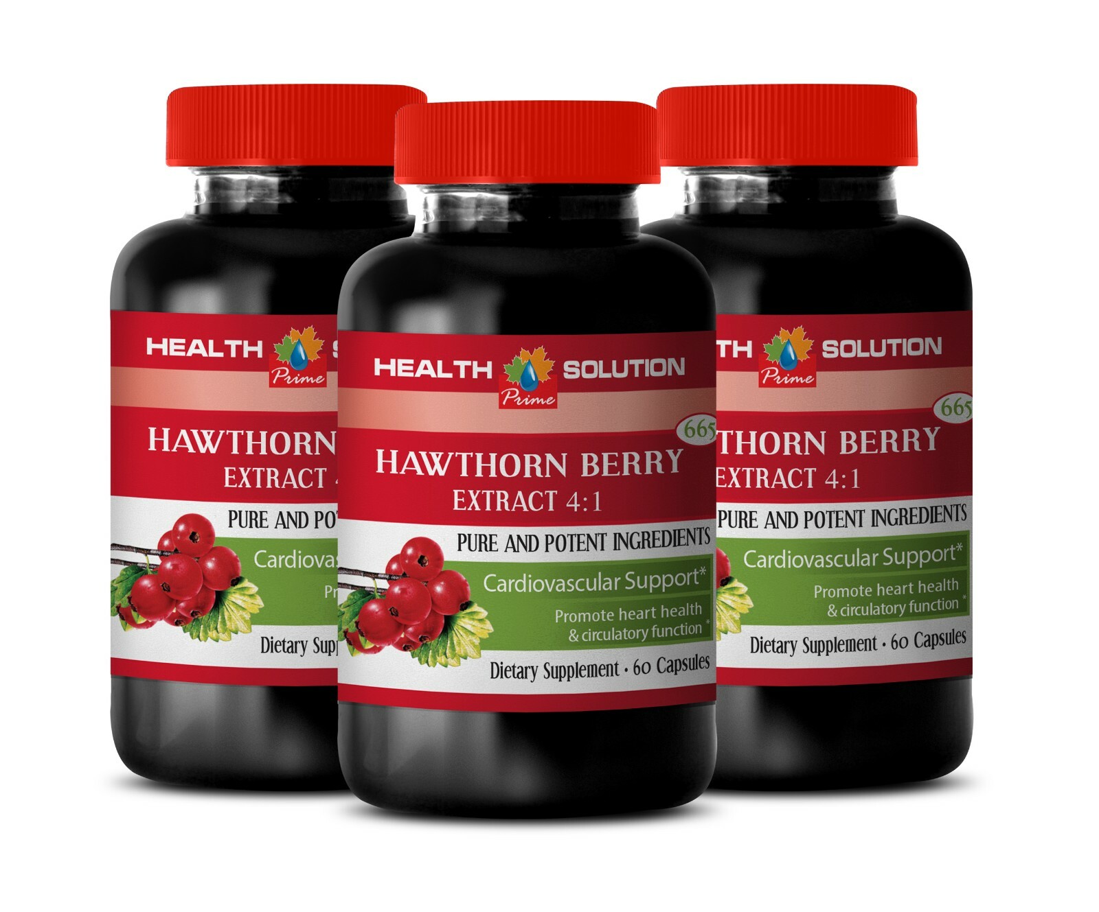 metabolism and nutrition – HAWTHORN EXTRACT – hawthorn root berry – 3 Bottles
