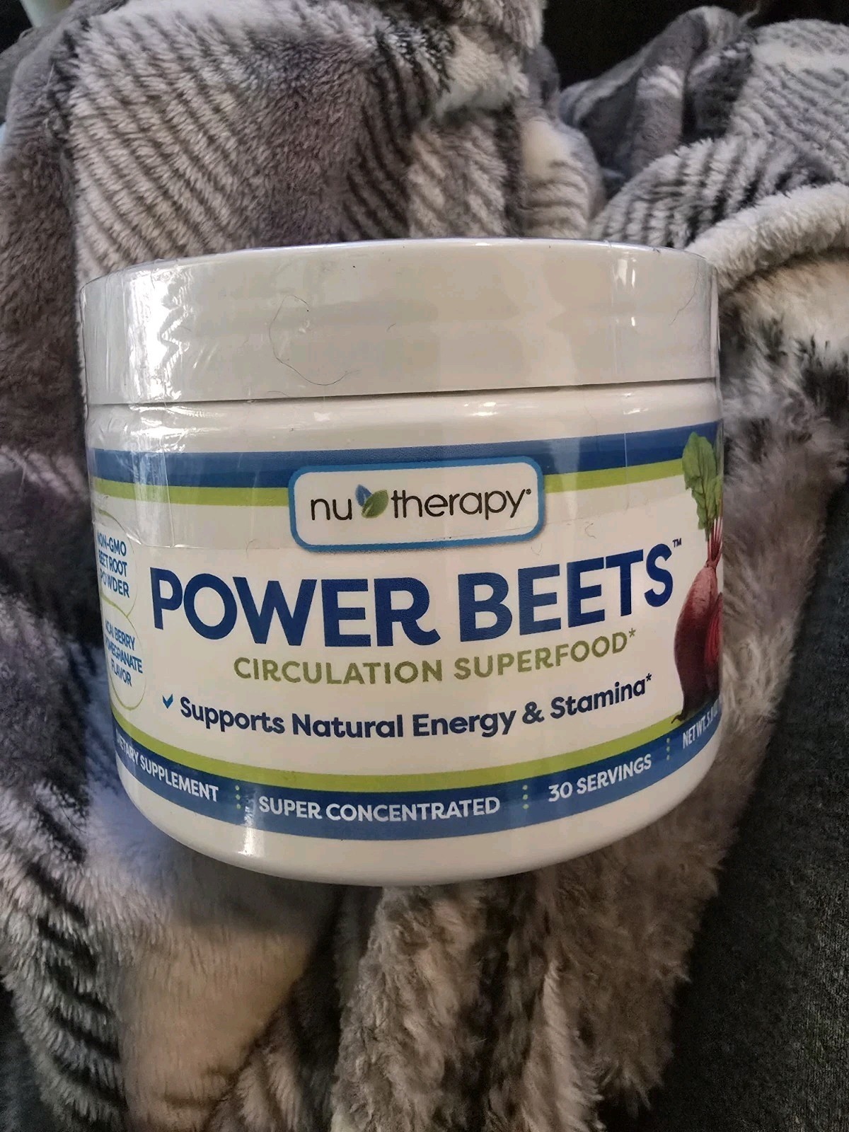 Nu-Therapy power beets powder, acai berry pomegranate, 5.8 oz, 30 serving