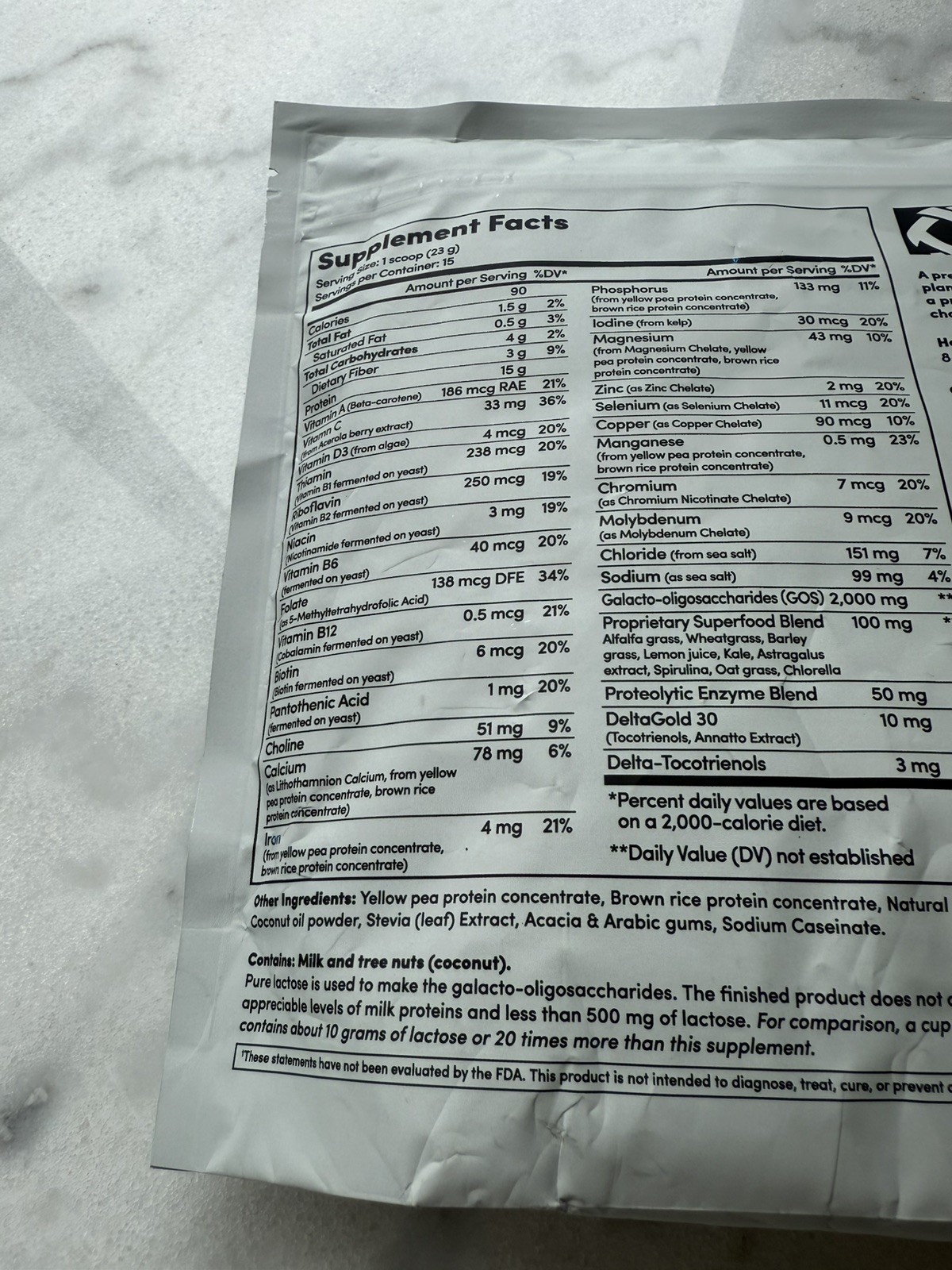 Tranont Nourish French Vanilla Prebiotic Meal Replacement 12.2 oz. BB:01/2026.