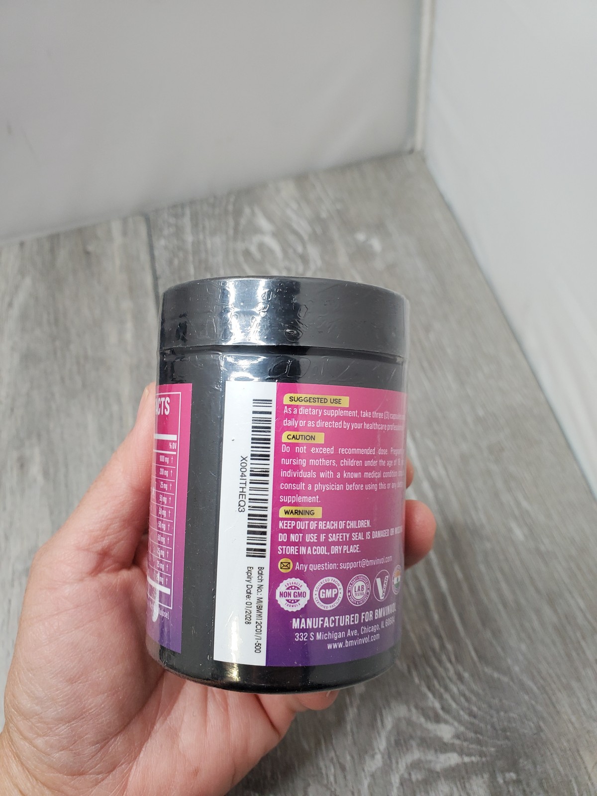 BMVINIVOL Myo-Inositol D-Chiro Inositol 10-in-1 Supple 120 Vegan Caps Exp 1/28