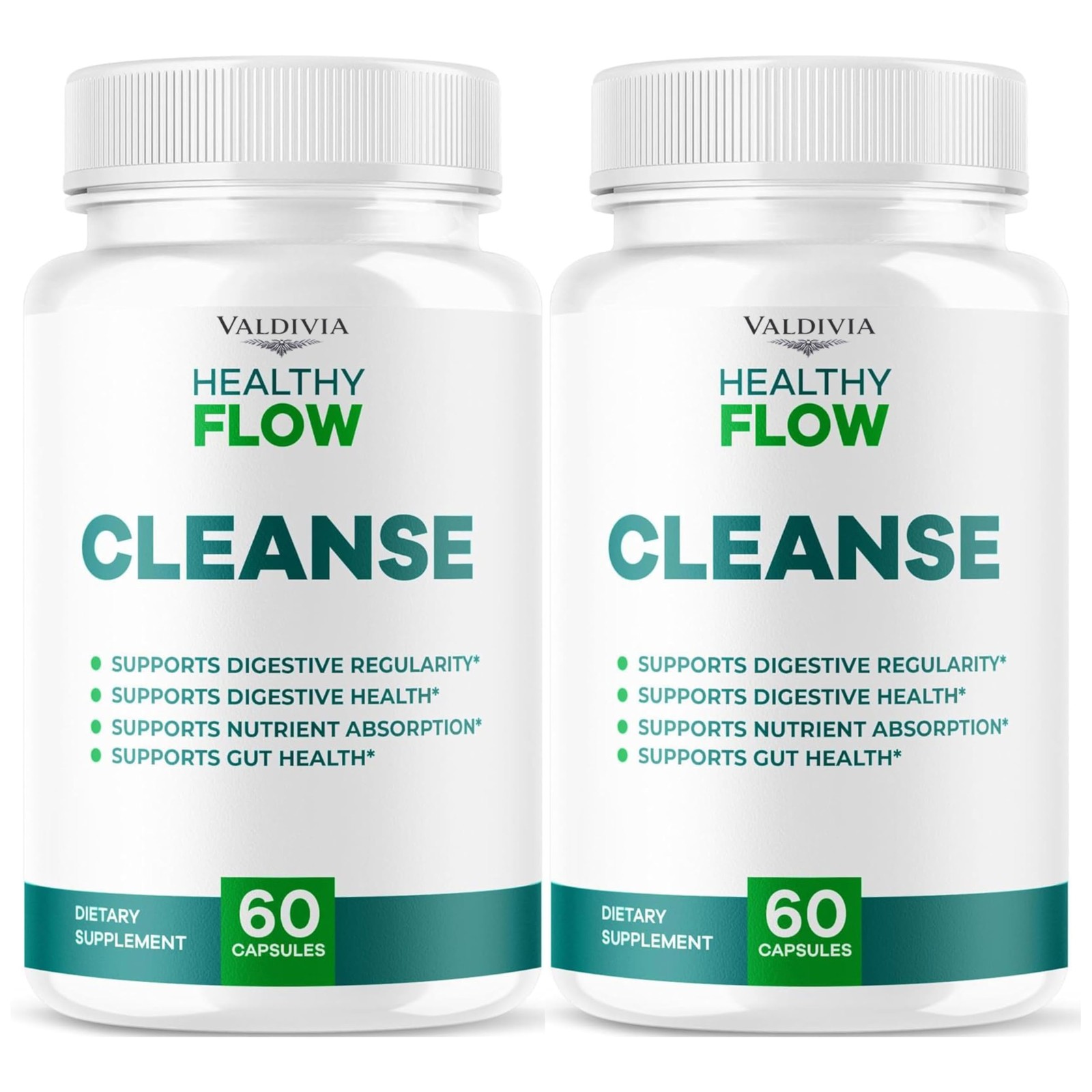 Healthy Flow Cleanse Liver Detox Supplement Capsules Natural 2 Pack 120Ct