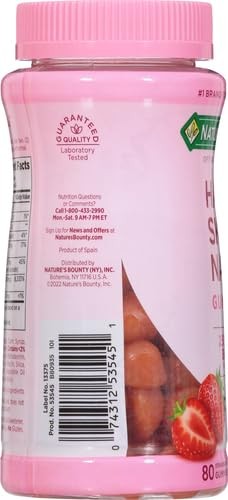 Nature’s Bounty Hair, Skin & Nails Vitamin Gummies with Biotin, 2500 mcg