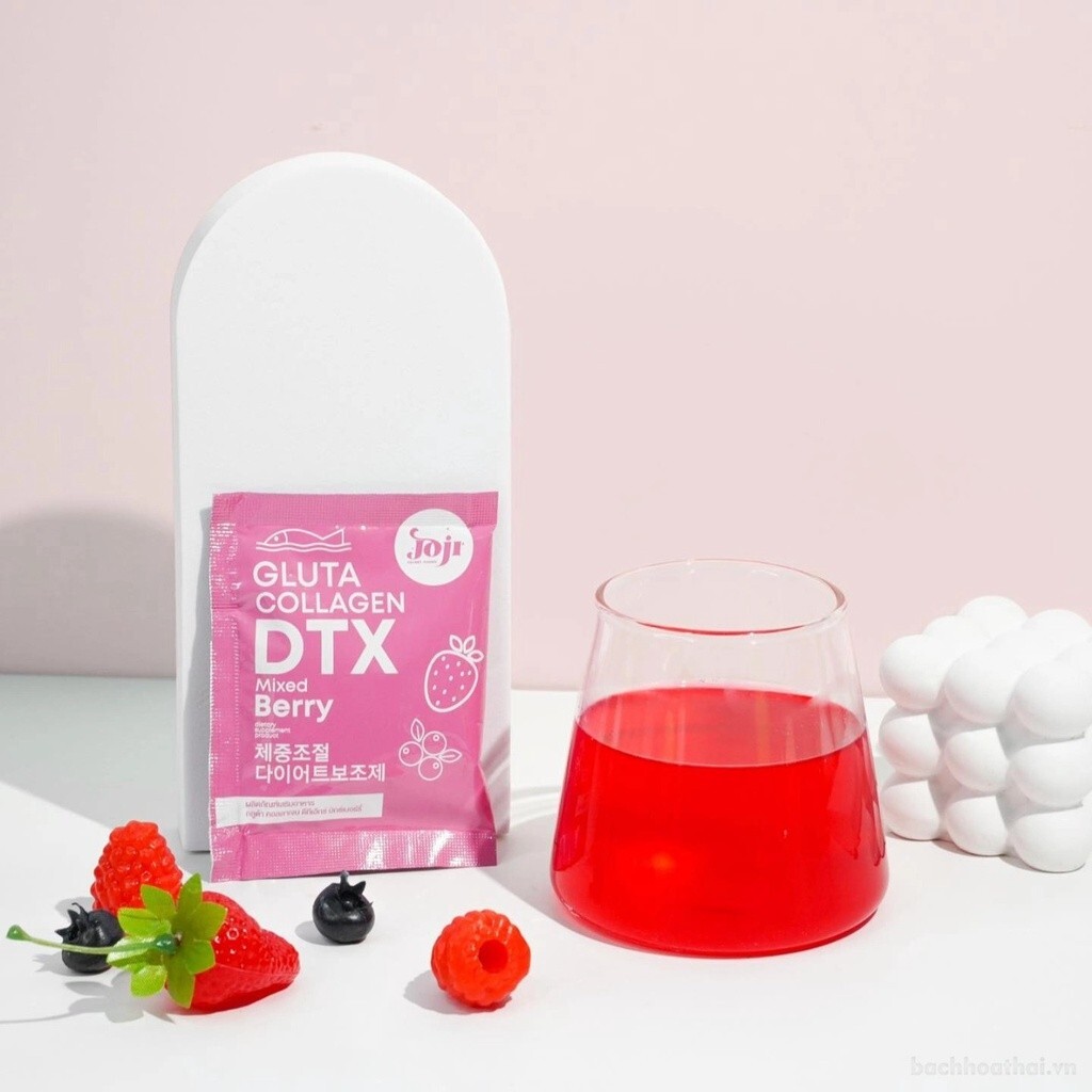 12 x Joji Gluta Collagen DTX Mixed Berry 200,000 mg Weight Management 10 sachets