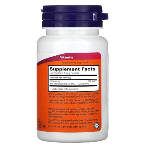 Vitamin K-2 (MK7) Veg Capsules, 100 mcg, 60 Count, Pack of 2