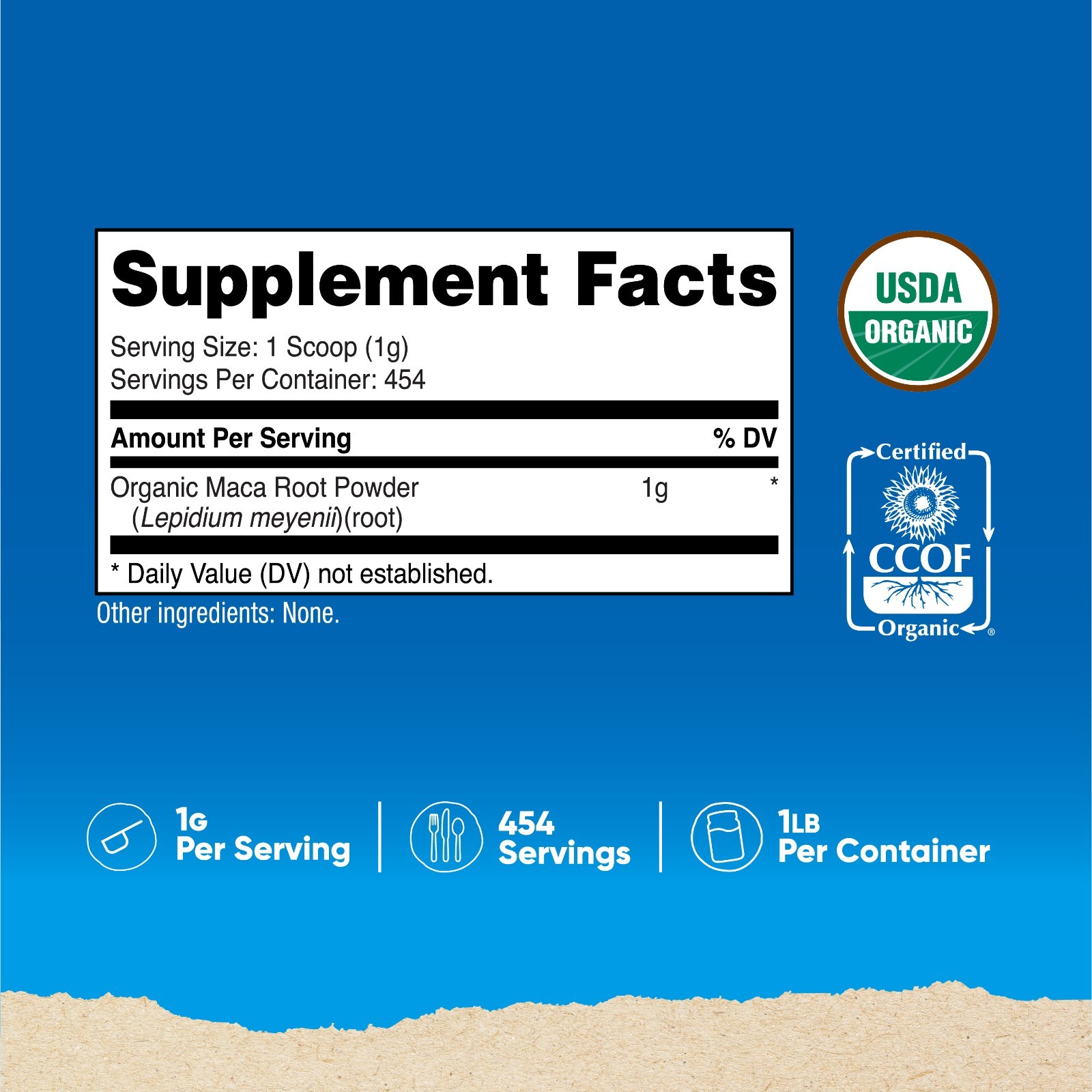 Nutricost Organic Maca Root Powder (454 Grams)