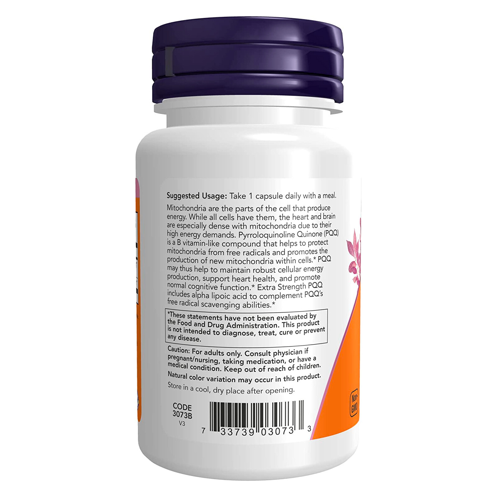 NOW PQQ Extra Strength 40 mg – 50 Veg Caps, Cognitive & Mitochondrial Support