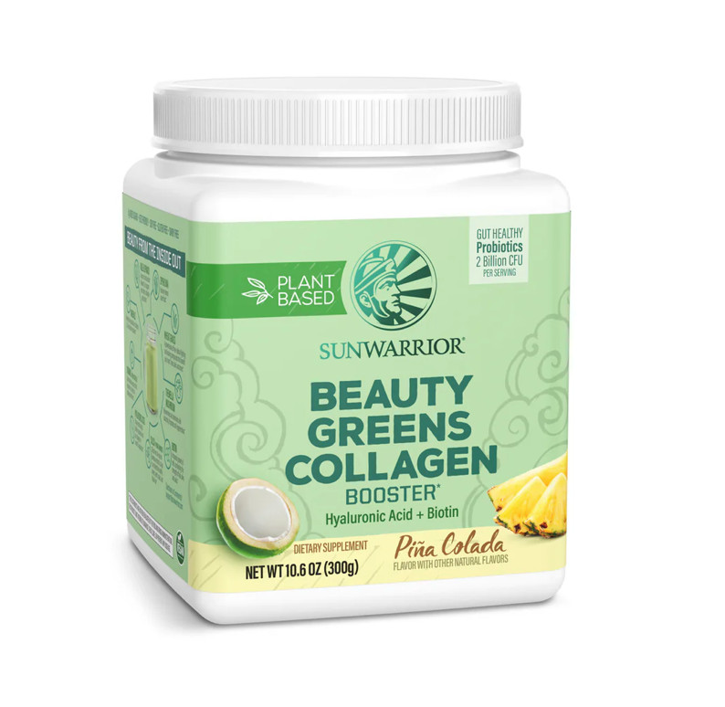 Sunwarrior – Beauty Greens Collagen Booster – Pina Colada (300g)