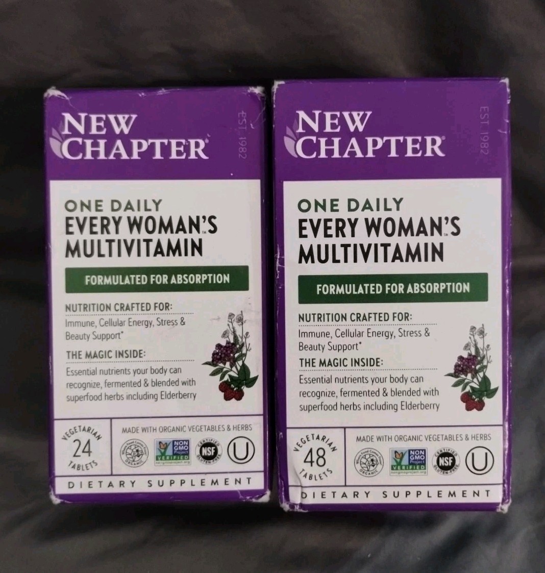 (2) New Chapter One Daily Every Woman’s Multivitamin, 24+48 Tablets – EXP: 07/26