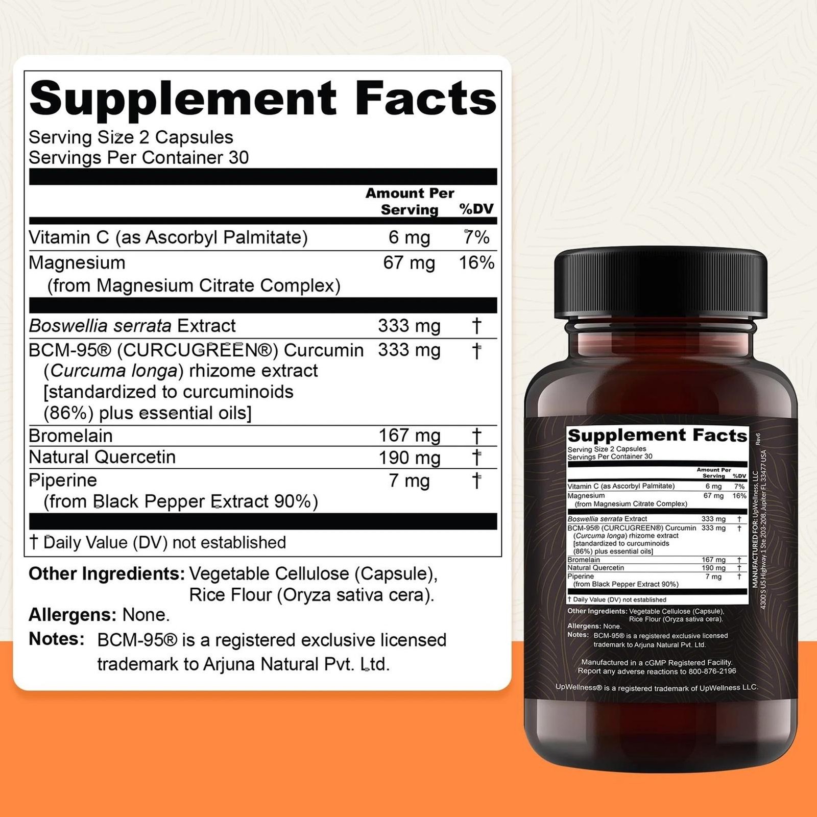 (Pack of 3) UpWellness Golden Revive + Joint Support Supplement 60 Counts