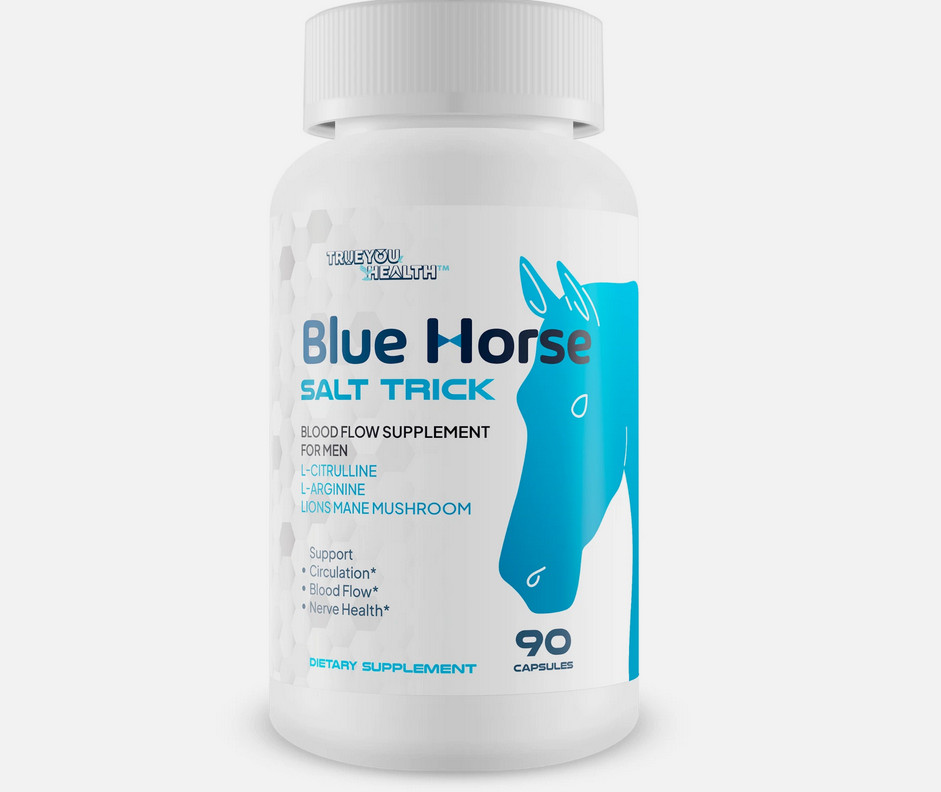 Blue Horse Salt Trick Best Blood Flow Supplement for Men 90 Capsules