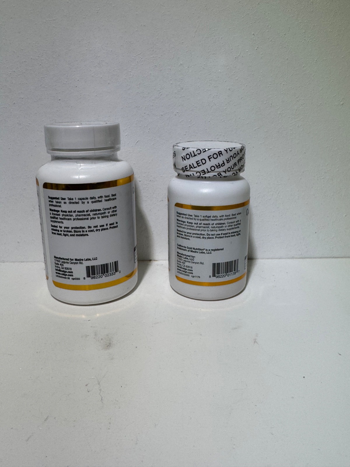 California Gold Nutrition Vitamin D3 + K2 Nutritional Supplement 60 pcs NEW