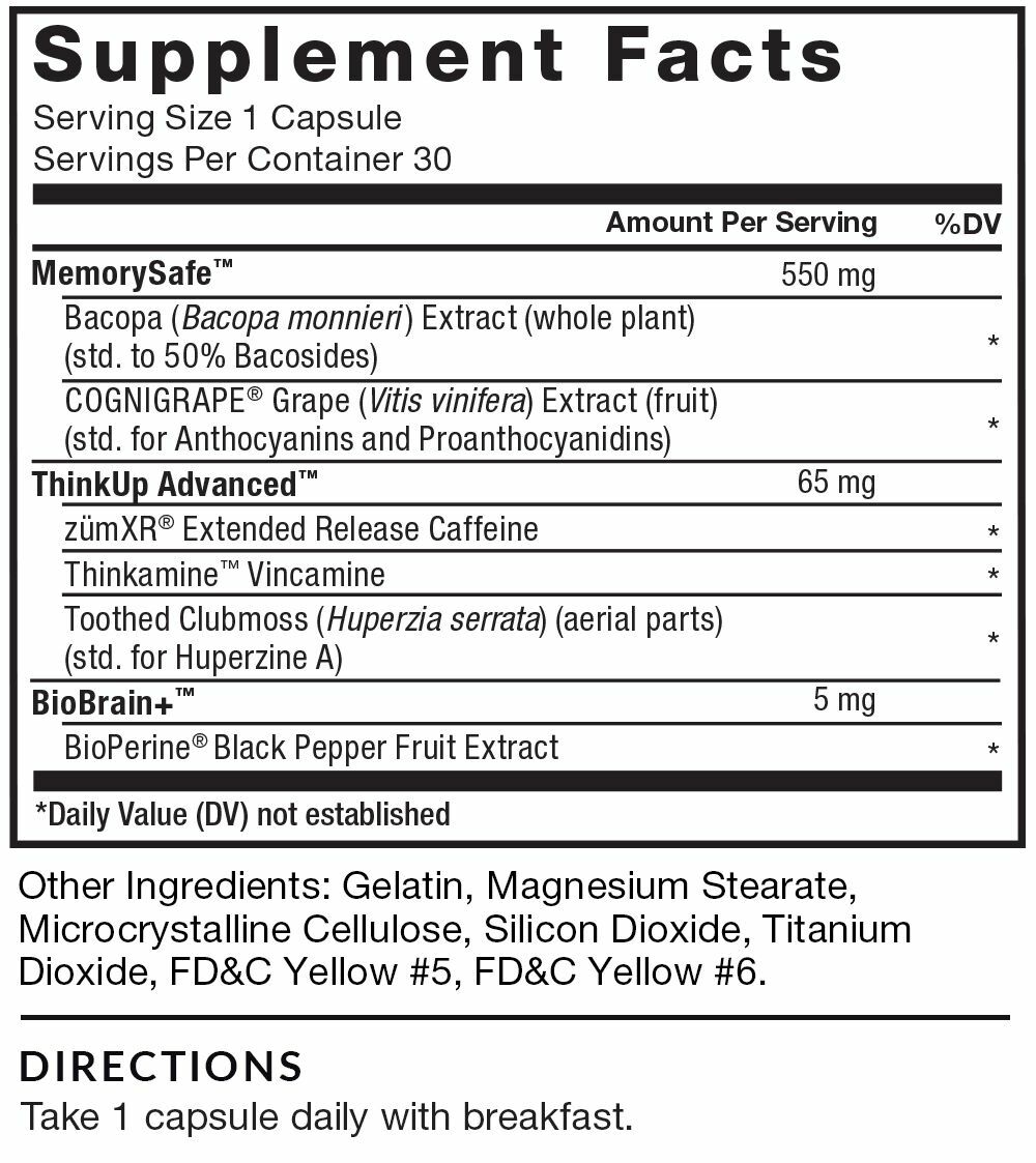 Force Factor Forebrain Brain Booster Nootropic Supplement – Focus Energy Memory