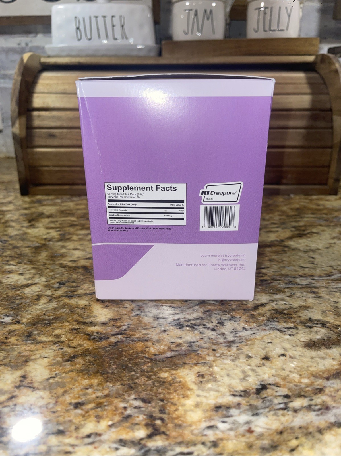 Create Creatine Monohydrate On-The-Go Stick Packs Mixed Berry (30 Sticks)