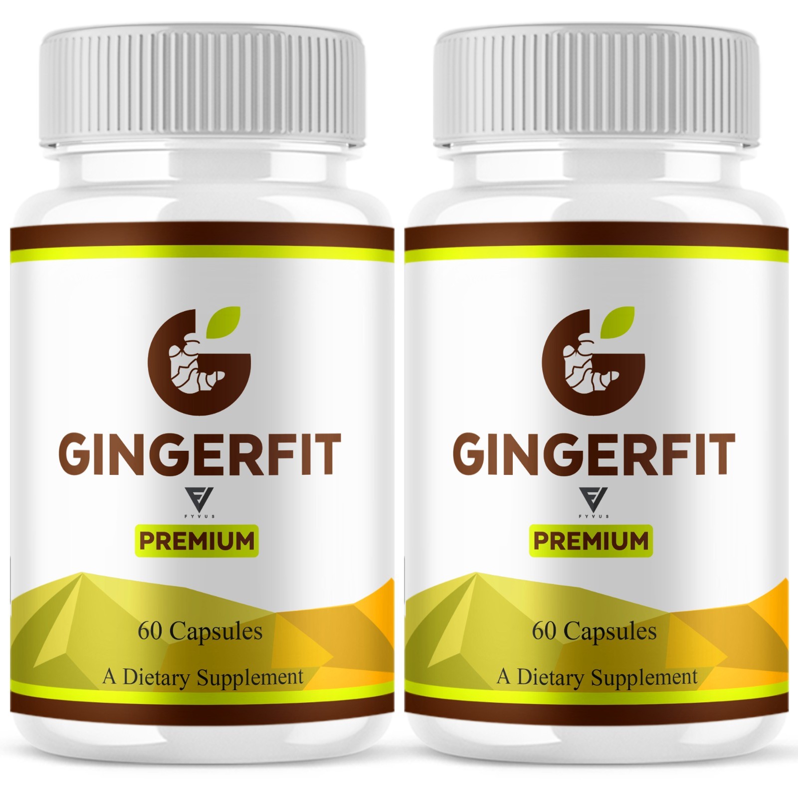 (2 Pack) Ginger Fit Weight Management Supplement, GingerFit Pills (120 Capsules)