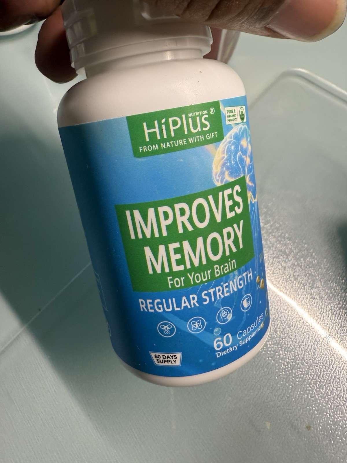 HiPlus Memory Support Regular Strength Dietary Supplement 60 Capsules