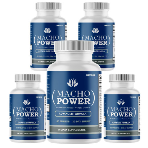 Macho Power Male Maximum Performance Advanced Formula Tablet- Five (5) Bottles
