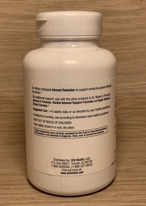 Dr. Wilson’s Original Formulations Adrenal Rebuilder Caplets – 150 Count