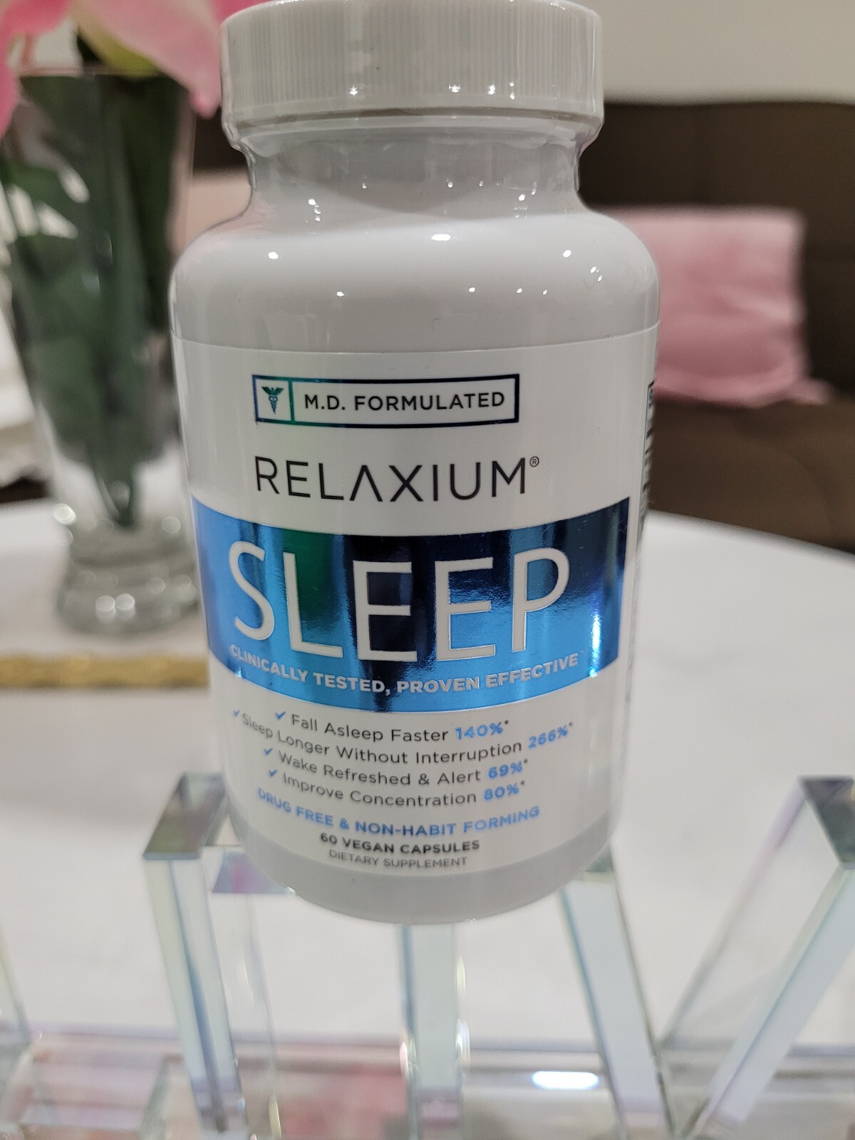 RELAXIUM SLEEP natural sleep support clinically proven 60 capsules FREE SHIPPING