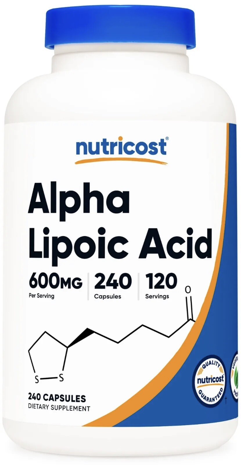 Nutricost Alpha Lipoic Acid – 600mg Per Serving – 240 Capsules