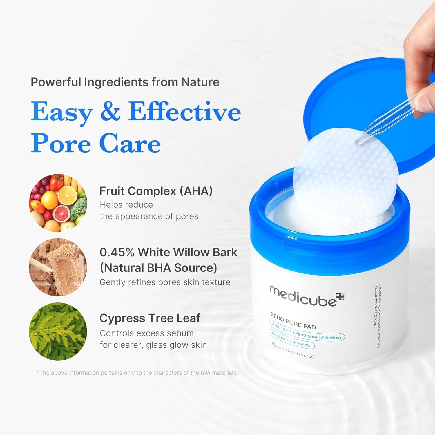 MediCube Zero Pore Pad 2.0 – Dual-Textured Exfoliating Toner Pads,Pore Refining