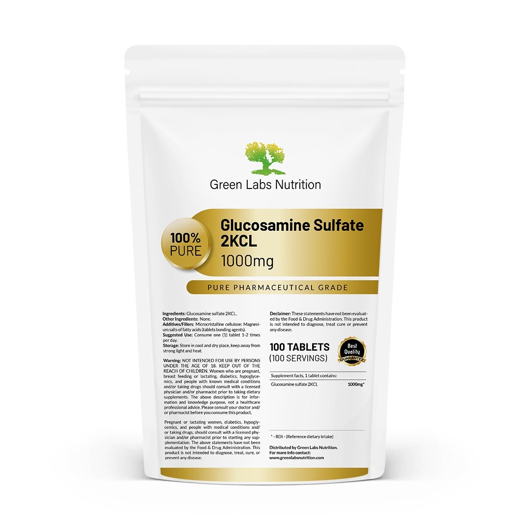 Glucosamine Sulphate 2KCL 1000mg Tablets Effective Joints & Bones Regeneration