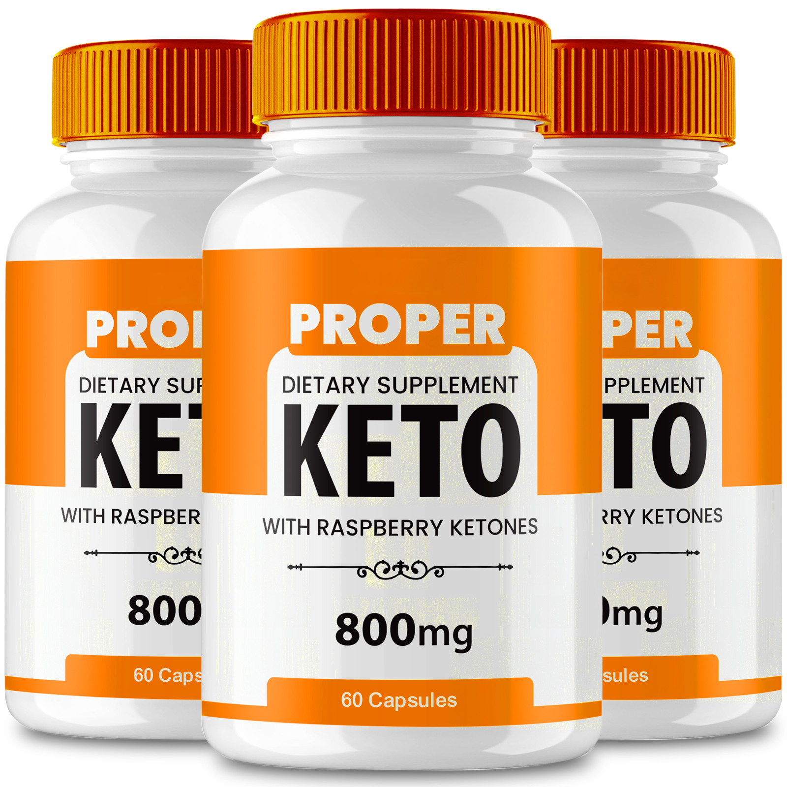(3 Pack) Proper Keto Capsules, Proper Keto Pills Weight Loss (180 Capsules)