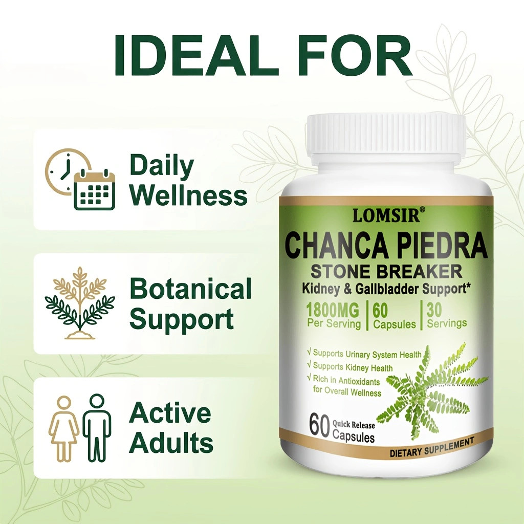 Chanca Piedra Capsules – Supports Liver and Kidney Health – 60 Capsules