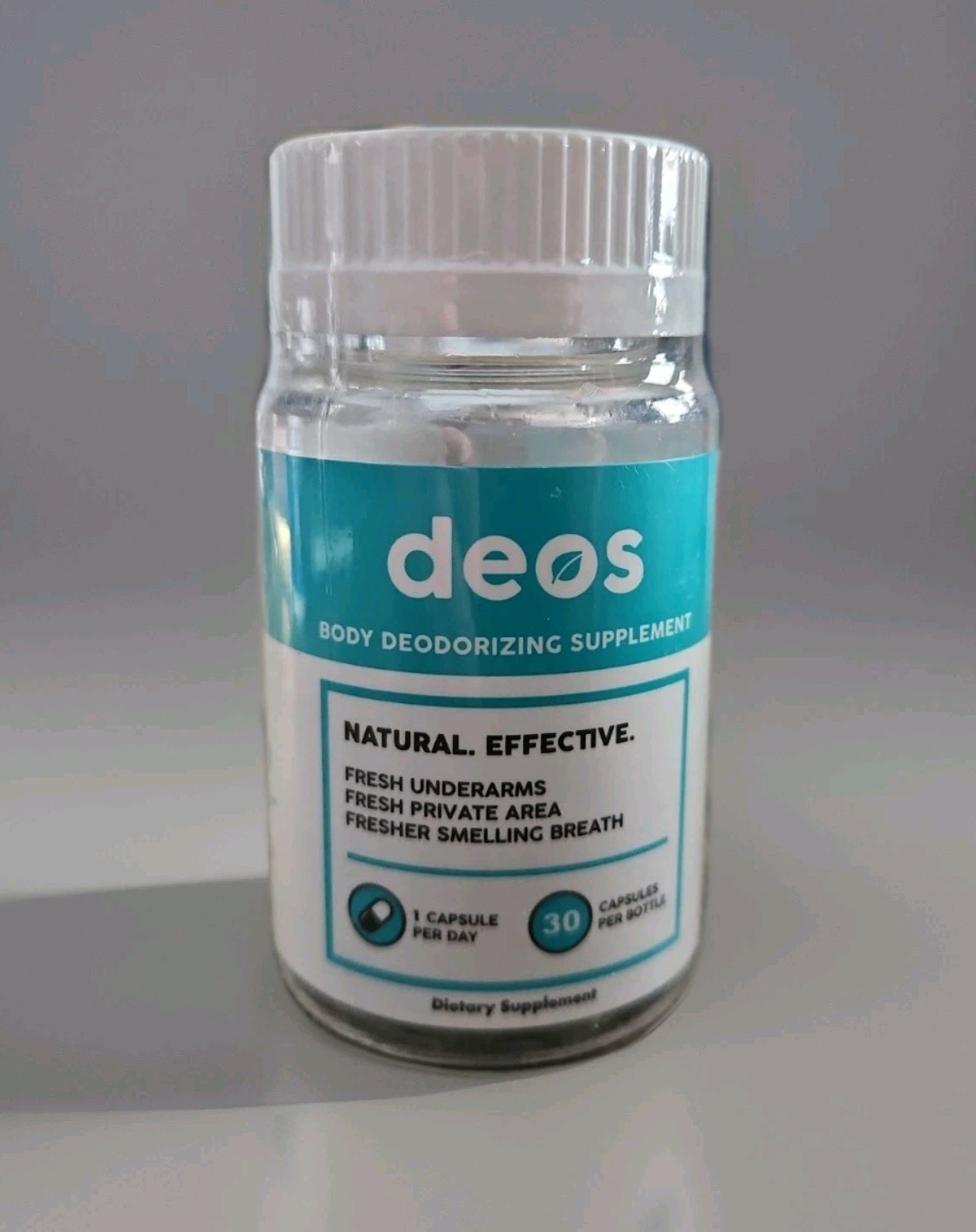deos Body Deodorizing Supplement Capsules Mint Parsley Chlorophyll Vegan 30 9/27