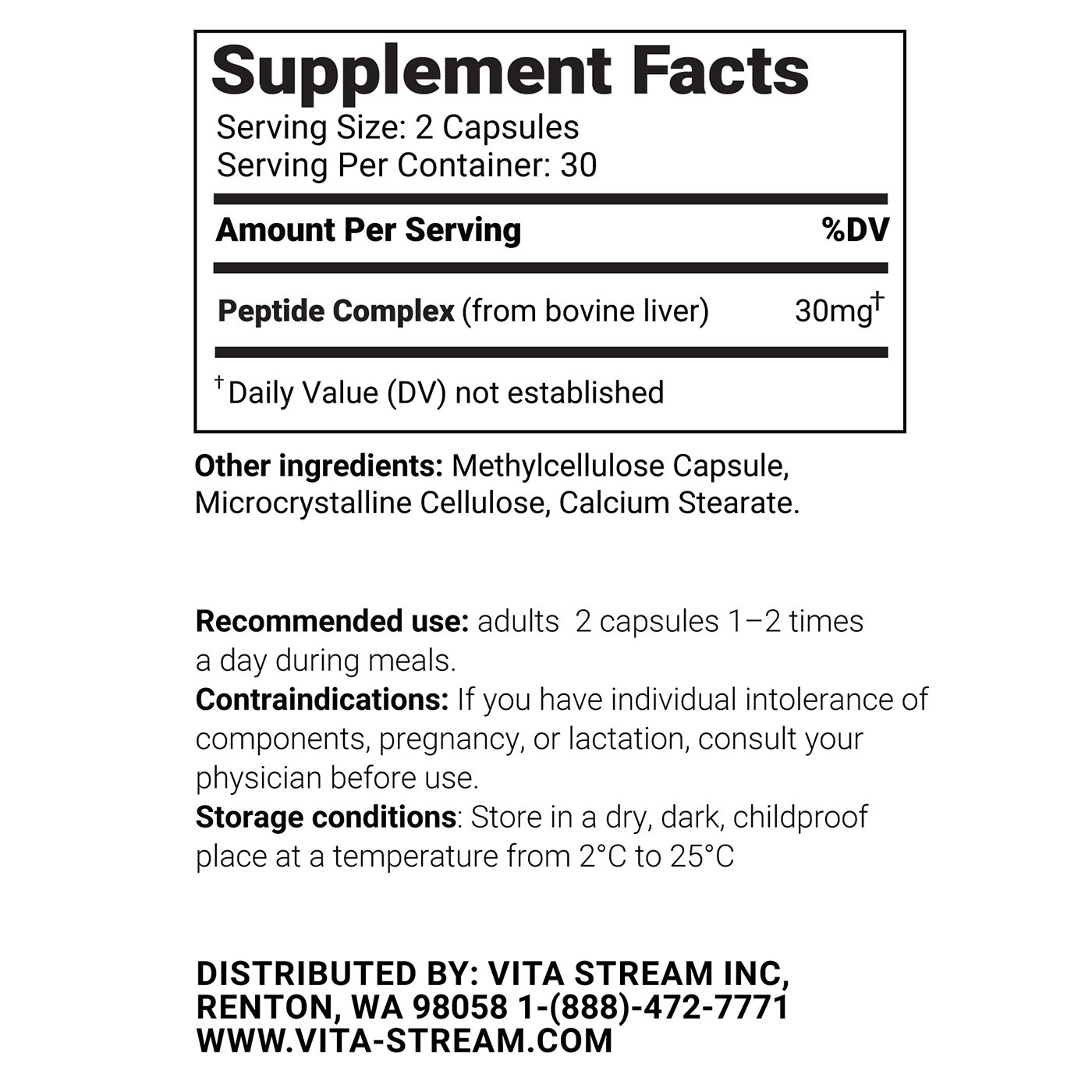 Liverra – Liver Peptide Bioregulator 30 & 60 Capsules – Free Shipping