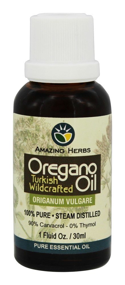 Amazing Herbs Oregano Oil Turkish Wildcrafted Pure Essential Oil Distilled 1 oz
