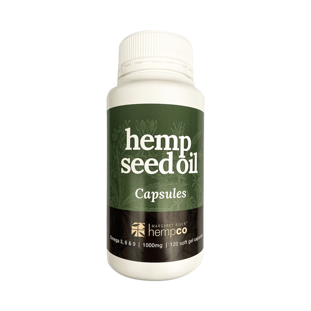 Margaret River Hemp Co – Hemp Seed Oil Capsules 120 Hemp Store Organic Vegan …