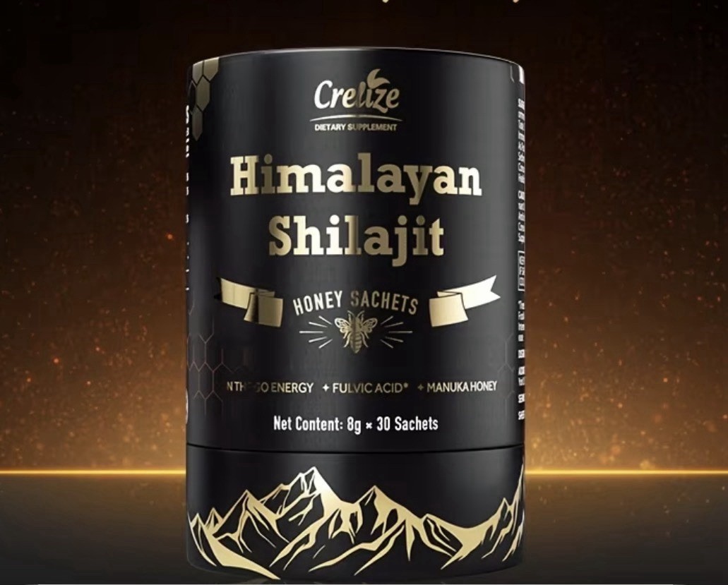 Crelize Himalayan Shilajit Manuka Honey Sachets 8g x 30 Pack On-the-Go Energy
