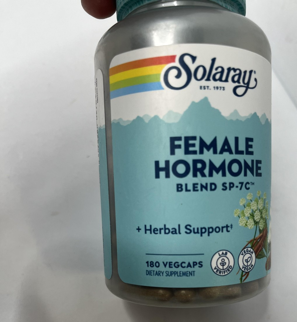 2pk Solaray Female Hormone Blend SP-7C 180 VegCaps Herbal Support Exp 11/28