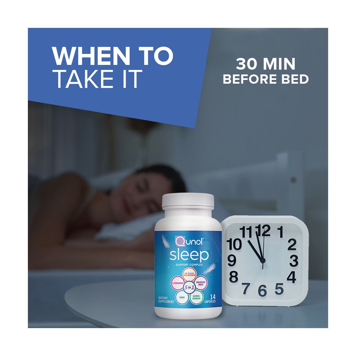 WOW 42 Qunol Sleep Support Dietary Supplement 42 CAPSULES & Fast Free Ship 11/26