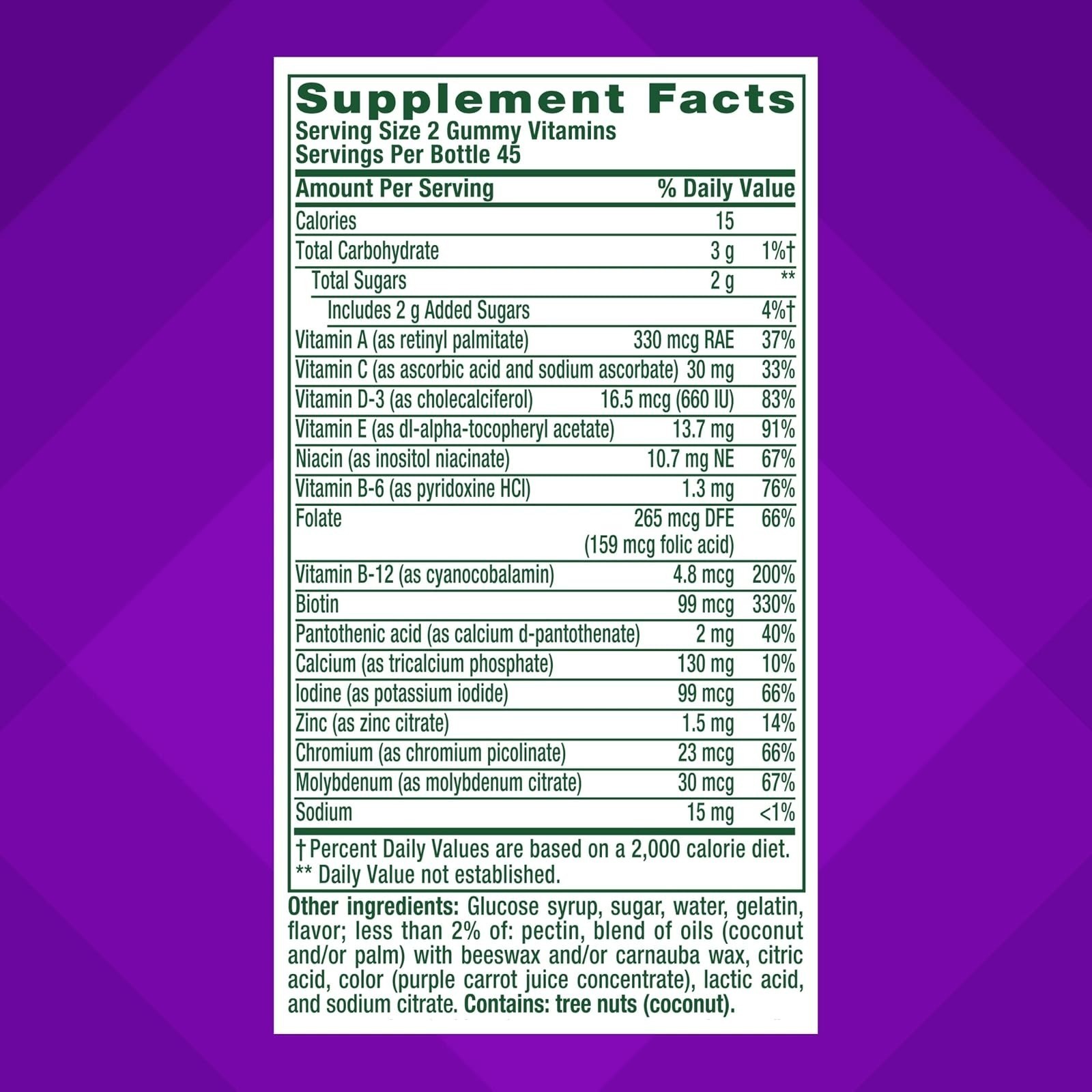 Vitafusion GLP-1 Support Multivitamin Gummy, 90 Count, Citrus Berry Flavor