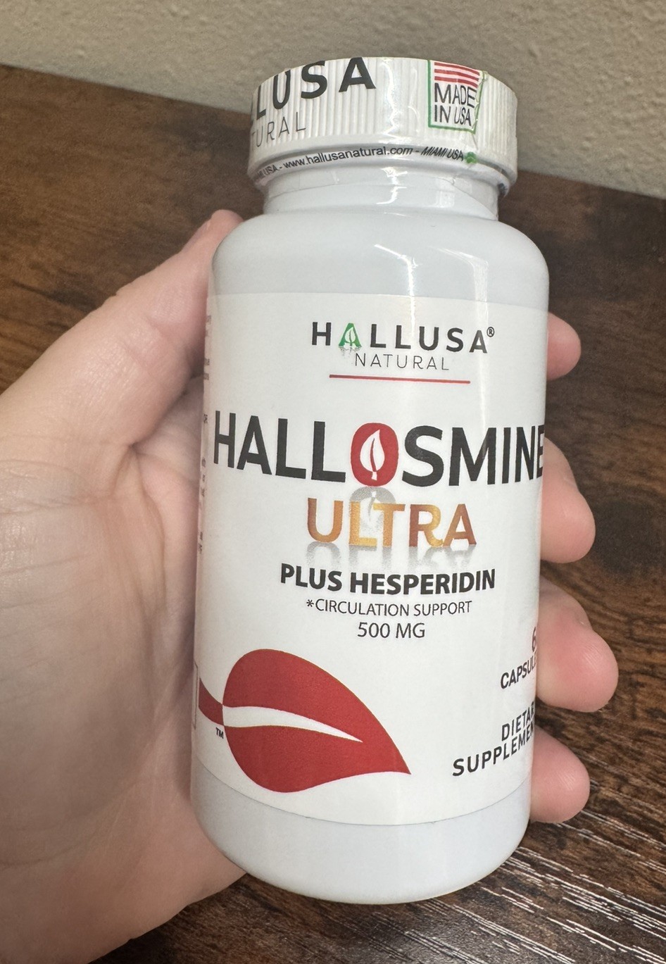 NEW Hallusa Hallosmine Ultra Plus Hesperidin Circulation Support 500mg