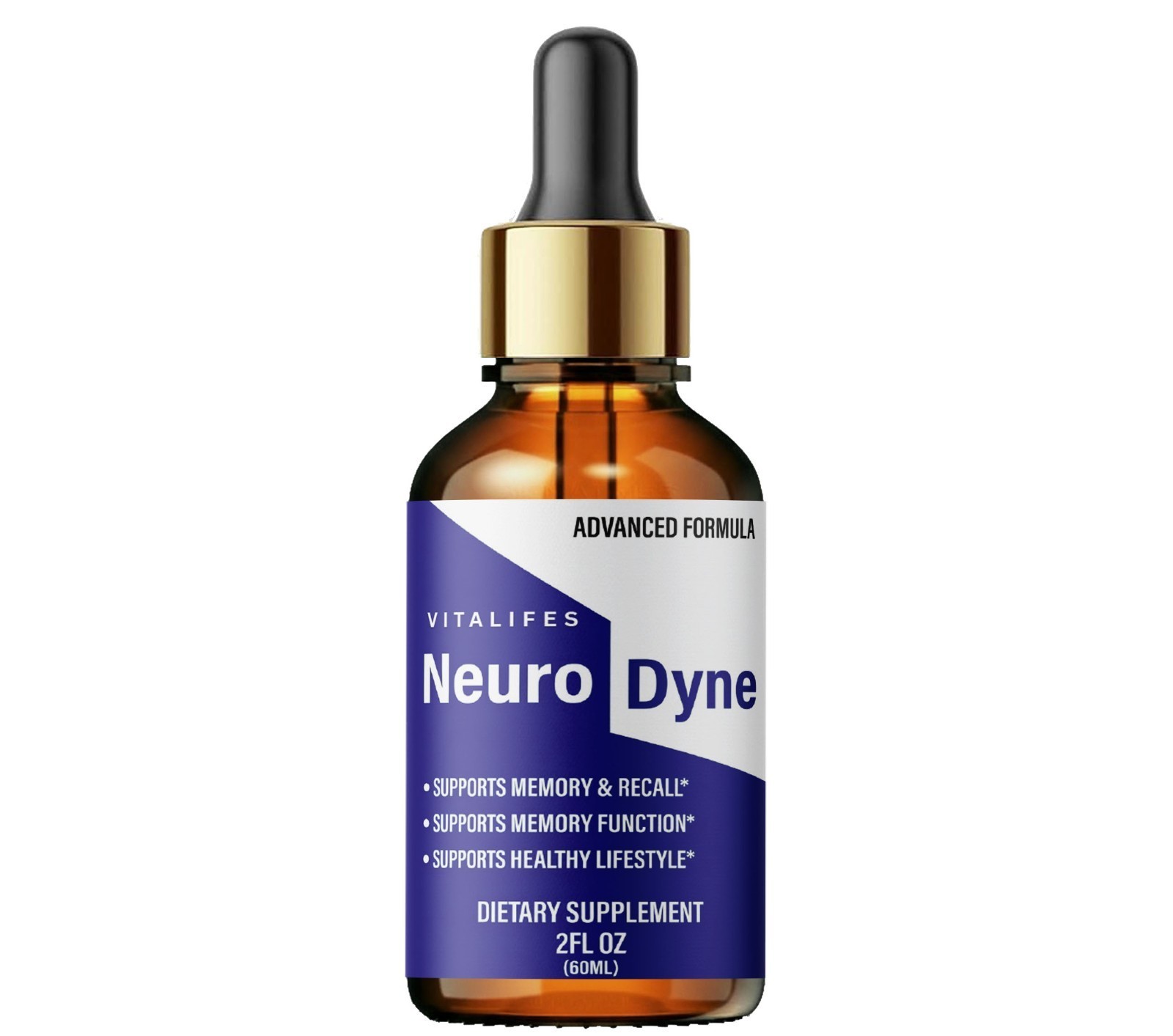 NeuroDyne Drops, Neuro Dyne Liquid Formula for Brain, Focus & Memory (30 Servs.)