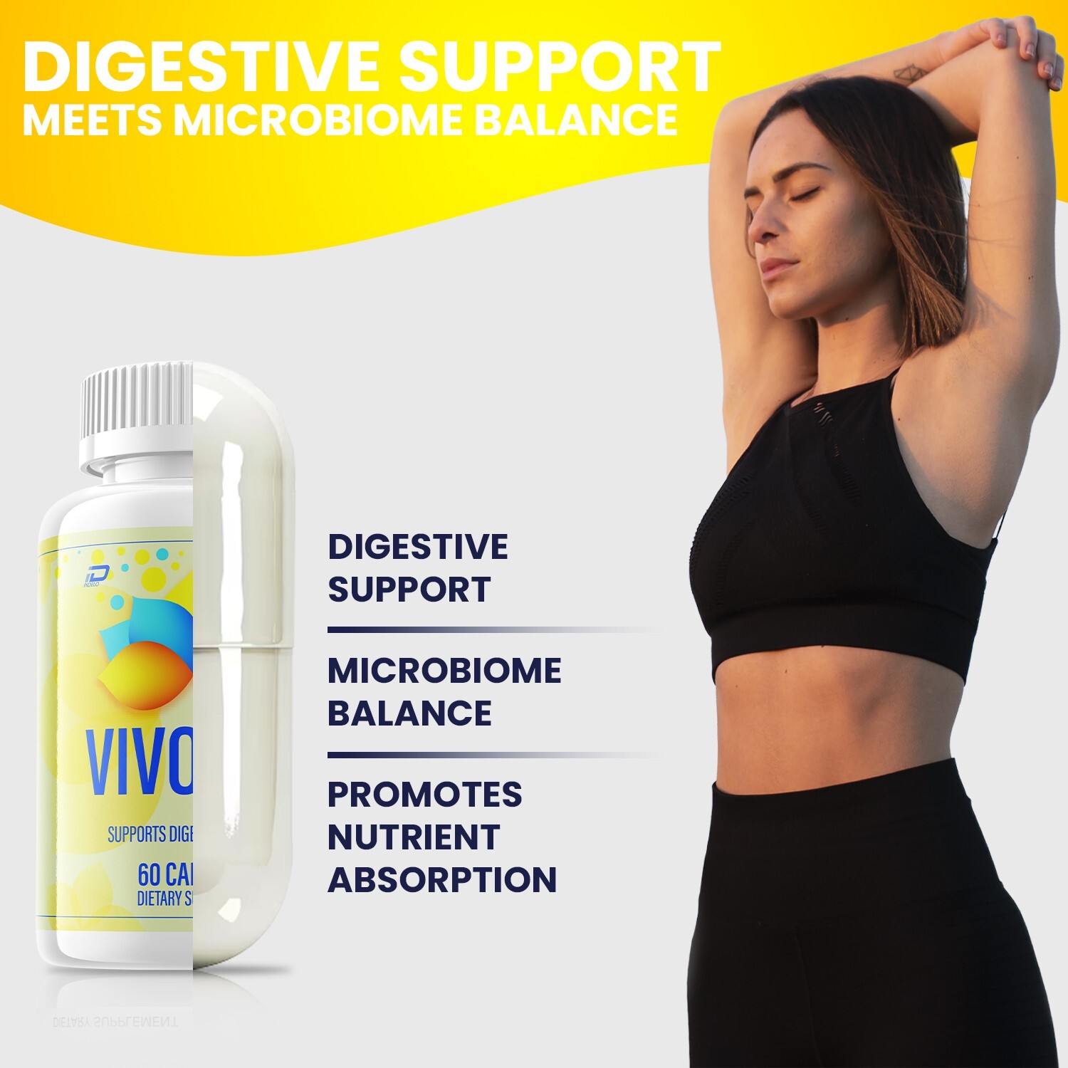 (2 Pack) VivoGut Capsules – Vivo Gut Pills Digestive Support, Gut Wellness