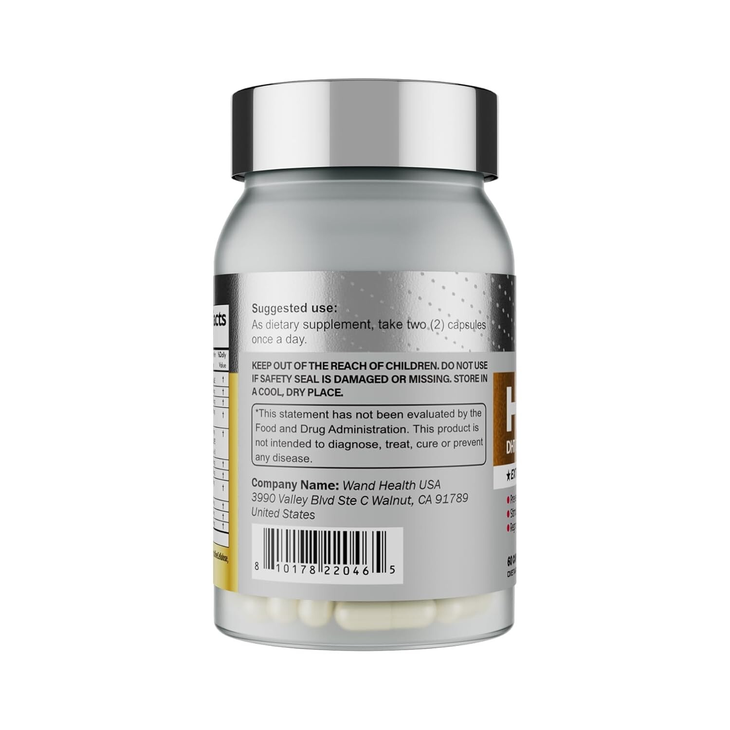 (2-PK) Biotin Vitamins DHT Blocker Supplement Supports Healthy Hair (60 Caps)