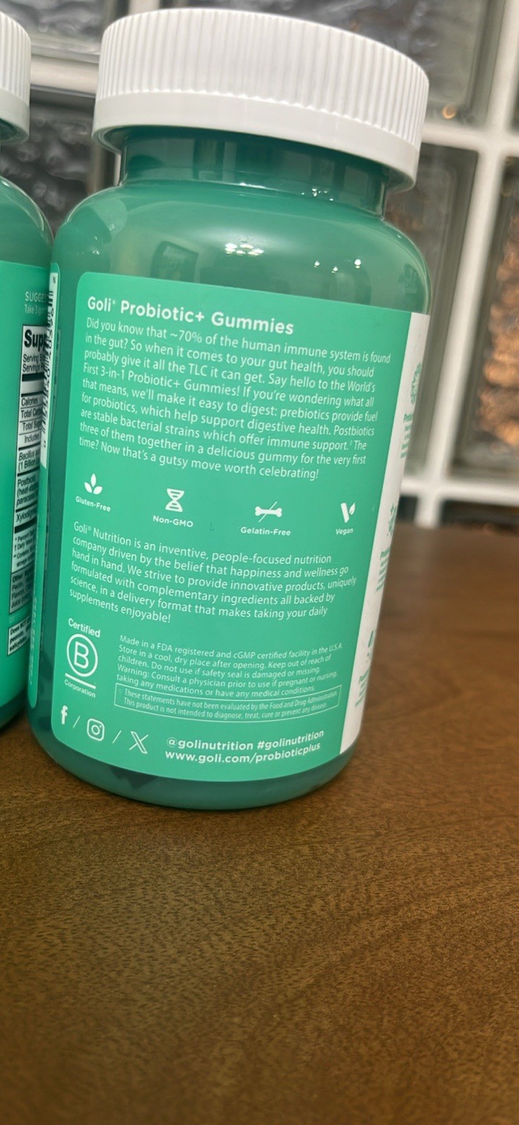 Goli Pre+Post Probiotics Gummies 60ct Digestive & Immune Support Vegan