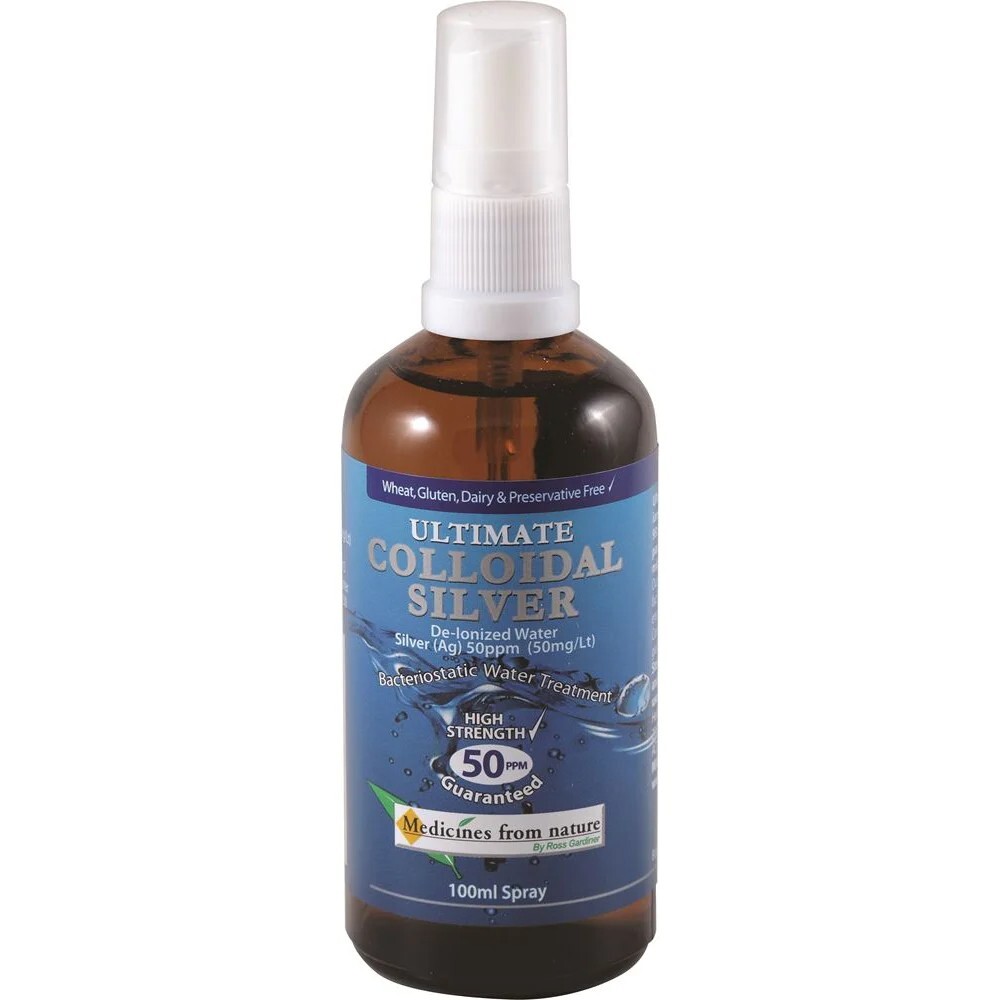 New Medicines From Nature Ultimate Colloidal Silver 50ppm Spray 100ml