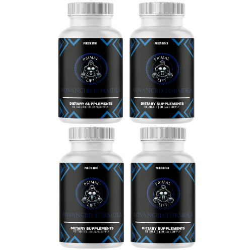 Primal Lift Male Advanced Formula Male Performance Tablets – Four (4) Bottles