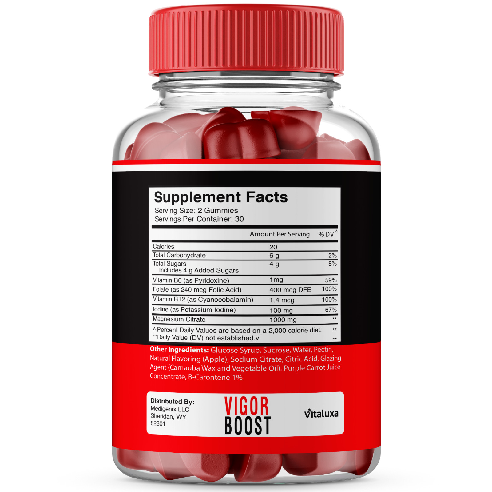 (2 Pack) Vigor Boost X Gummies for Men, Male Performance Gummy (120 Gummies)