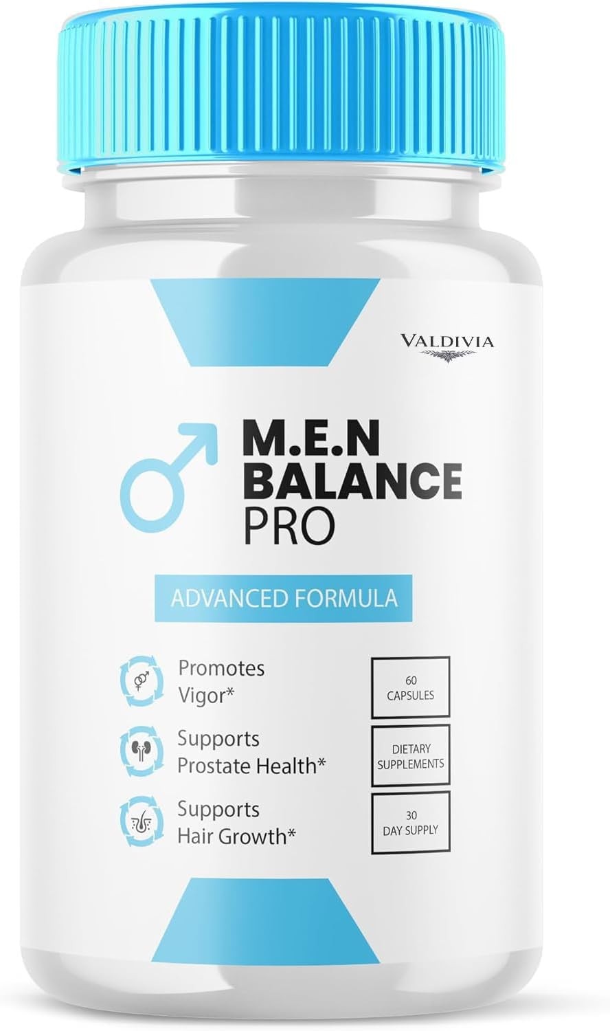 Valdivia Men Balance Pro 60 Capsules Men’s Health Supplement Made in USA Male